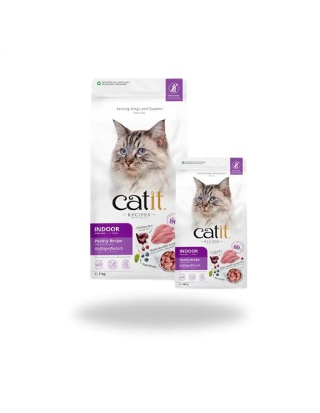 Comida para Gato Esterilizado Indoor CATIT Recipies Aves 2kg